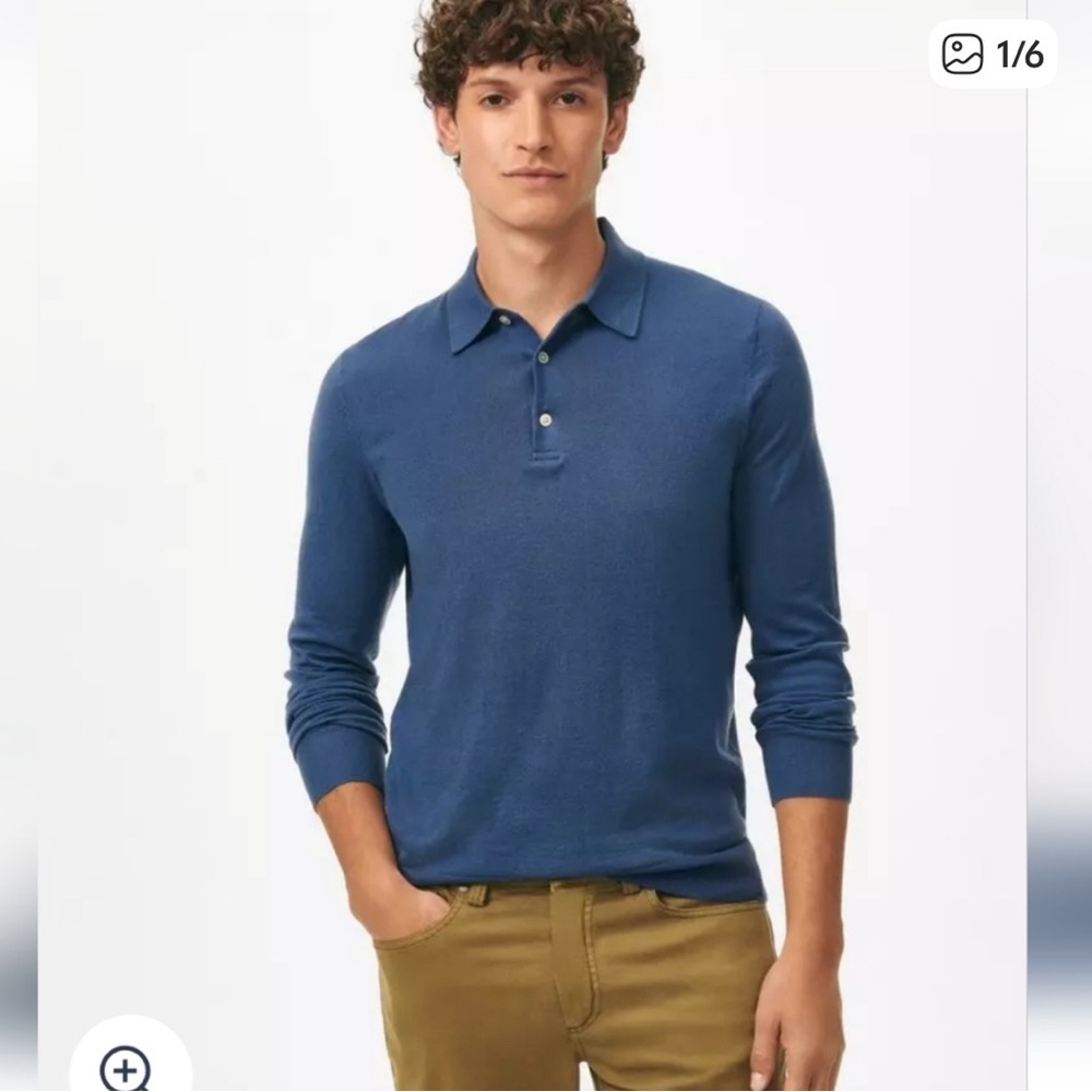 Brooks Brothers Luxe Polo Sweater in Silk and Cotton